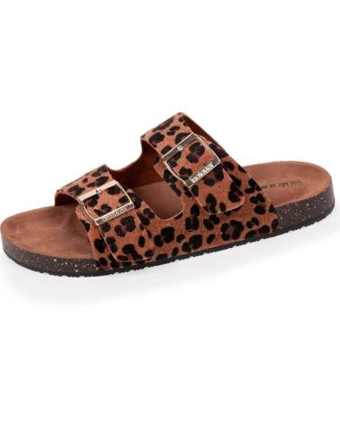 Woman Sandals ISOTONER SANDALIA BIO HEBILLAS  MARRóN
