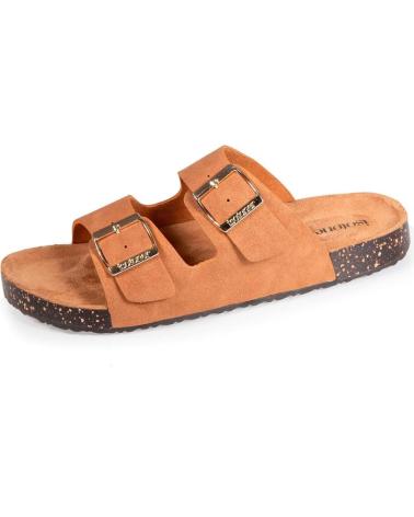 Woman Sandals ISOTONER SANDALIA BIO HEBILLAS  MARRóN
