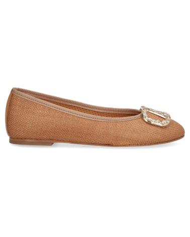 Mocassini ALPE  per Donna MUJER MOCASINES BAILARINAS LISS RAFIA CUERO 54172201  MARRóN