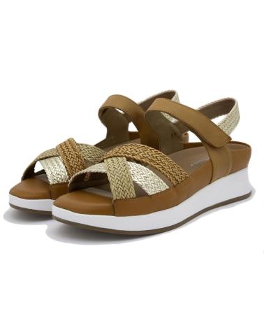 Woman Sandals PIESANTO 250425 PIEL TAN  MARRON