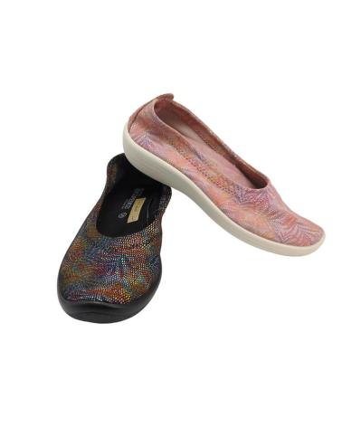 Bailarinas ARCOPEDICO  per Donna GAUJA LICRA NEGRO  ROSA