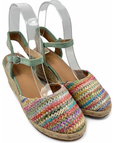 Sandales TIMBOS  pour Femme SANDALIA CUNA ESPARTO MUJER MULTICOLOR 131283  VARIOS COLORES