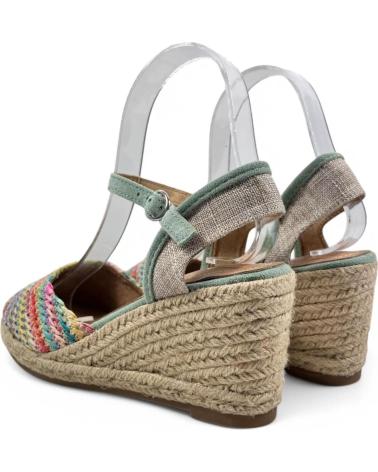 Sandales TIMBOS  pour Femme SANDALIA CUNA ESPARTO MUJER MULTICOLOR 131283  VARIOS COLORES