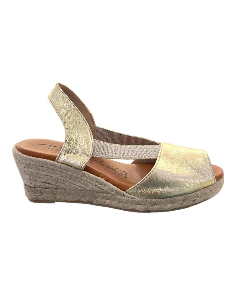 Sandalias DTORRES  de Mujer SANDALIAS YUTE TORRES 5024 PIEL LAMINADO PLATINO  VARIOS COLORES