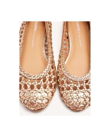Woman Flat shoes GIOSEPPO BAILARINAS DE PIEL CALADA CON TRENZADO  PLATINO