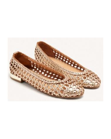 Woman Flat shoes GIOSEPPO BAILARINAS DE PIEL CALADA CON TRENZADO  PLATINO