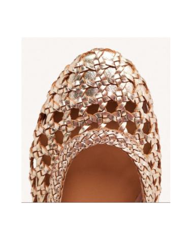 Woman Flat shoes GIOSEPPO BAILARINAS DE PIEL CALADA CON TRENZADO  PLATINO