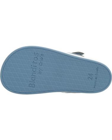 Sneaker für Mädchen und Junge BLANDITOS SANDALIAS RESPETUOSAS DE PIEL OCEANO AZUL