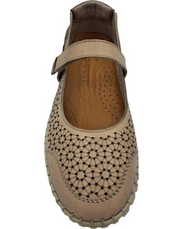 Zapatos CALZADOMANIA  de Mujer ZAPATO PIEL PICADO  BEIGE