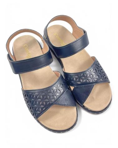 Sandales TIMBOS  pour Femme SANDALIA CUNA COMODA MUJER 131282 -PLANTILLA EXTRAIBLE  NEGRO