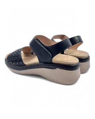 Sandales TIMBOS  pour Femme SANDALIA CUNA COMODA MUJER 131282 -PLANTILLA EXTRAIBLE  NEGRO