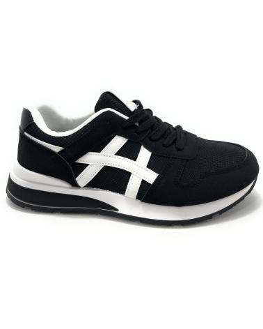 Sportif CHIC VISION  pour Garçon DEPORTES CABALLERO CONFORT CORDON CASUAL  NEGRO