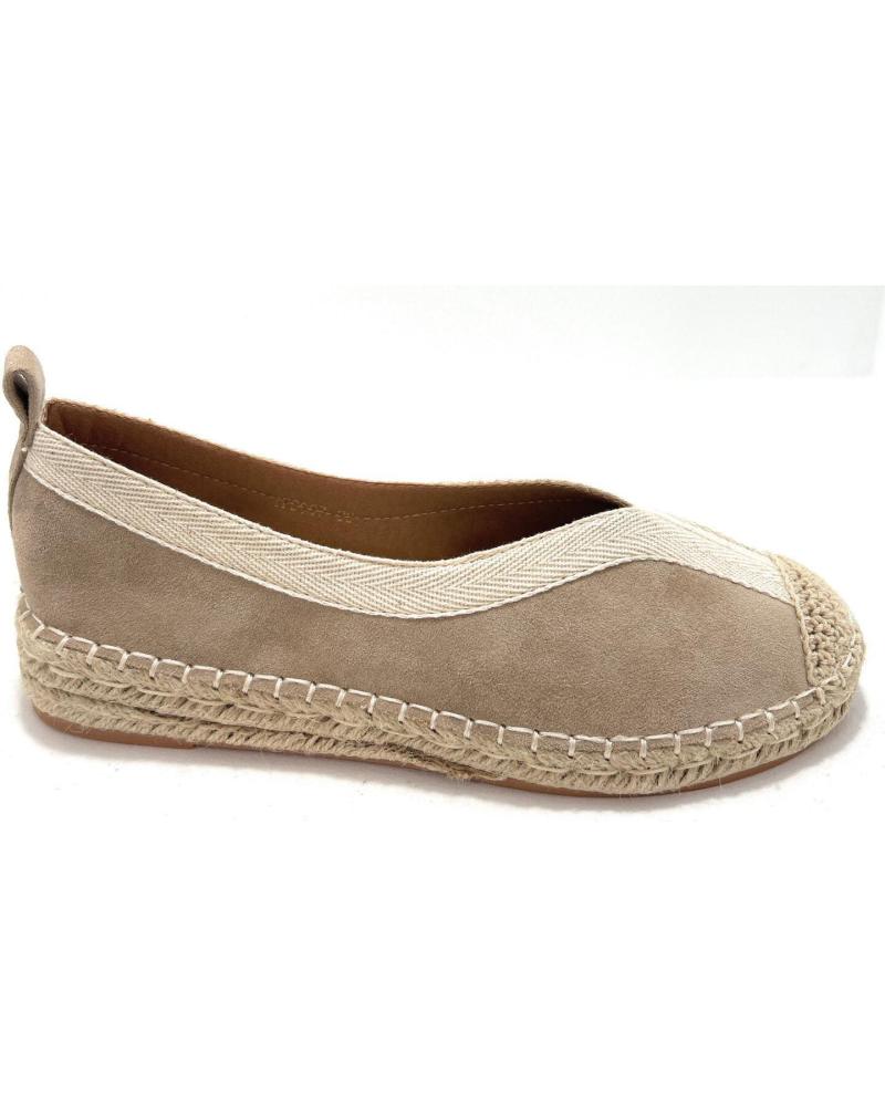 Zapatos CHIC VISION  de Mujer ESPARDENAS PLANAS MUJER BORDE CONFORT  MARRóN