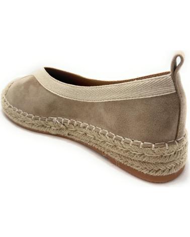 Zapatos CHIC VISION  de Mujer ESPARDENAS PLANAS MUJER BORDE CONFORT  MARRóN