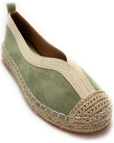 Schuhe CHIC VISION  für Damen ESPARDENAS PLANAS MUJER BORDE CONFORT  VERDE