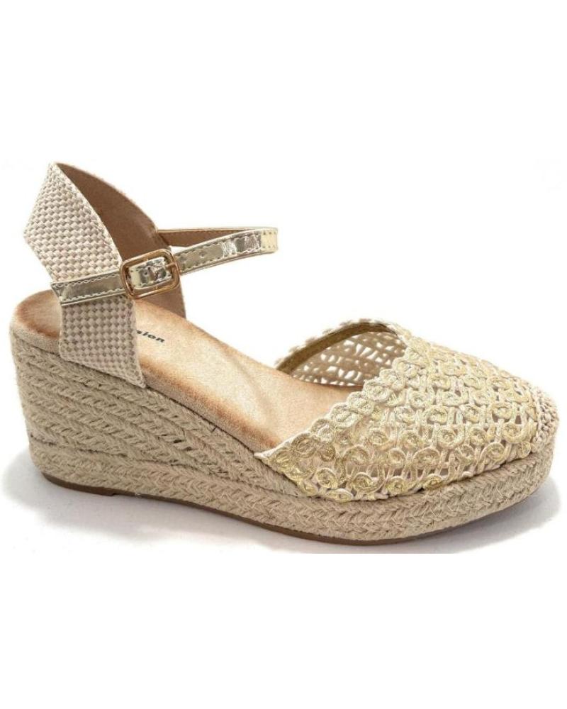 Sandali CHIC VISION  per Donna ESPARDENAS BORDADAS CUNA HEBILLA  AMARILLO