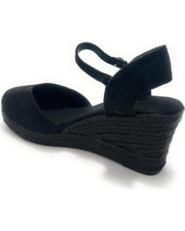 Sandálias CHIC VISION  de Mulher ESPARDENAS MUJER CUNA CORREA HEBILLA  NEGRO