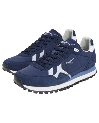 Scarpe sport PEPE JEANS  per Uomo BRIT-ON PRINTS  MARINO