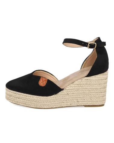 Sandalias BUBBLE BOBBLE  de Mujer CUNAS DE ESPARTO MDM2508 PARA MUJER EN COLOR  NEGRO