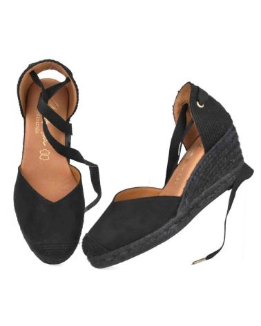 Sandali per Donna CABRERA CUNAS DE ESPARTO MD26NS-5 PARA MUJER EN COLOR NEGRO