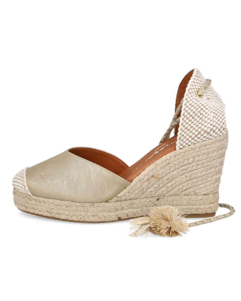 Sandalias CABRERA  de Mujer CUNAS DE ESPARTO MD17L-7 PARA MUJER EN COLOR  METALIZADO