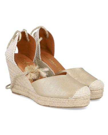 Sandalias CABRERA  de Mujer CUNAS DE ESPARTO MD17L-7 PARA MUJER EN COLOR  METALIZADO