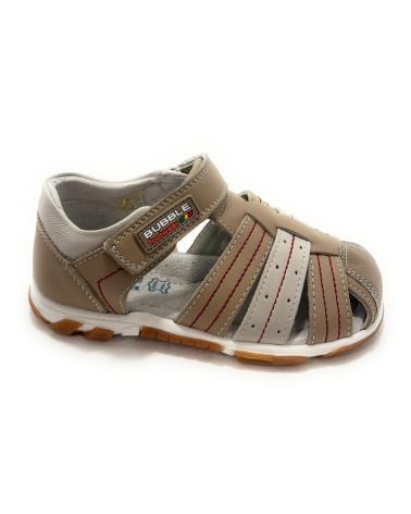 Sandali BUBBLE BOBBLE  per Bambina e Bambino SANDALIAS NINO PIEL VELCRO PUNTERA  BEIGE