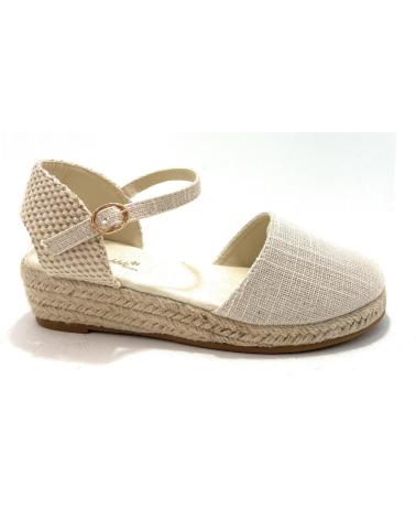girl Sandals BUBBLE BOBBLE ESPARDENAS NINA CUNA TEJIDO CORREA CON H  BEIGE