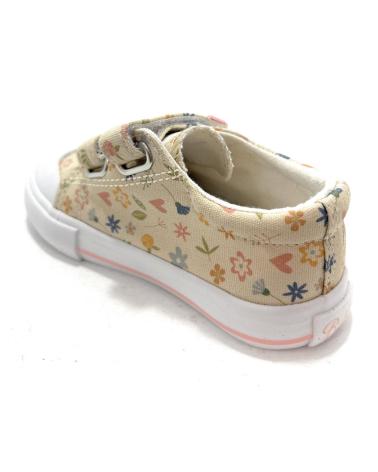 Schuhe BUBBLE BOBBLE  für Mädchen LONAS NINA CON TIRAS ADHESIVAS DIBUJOS  BEIGE