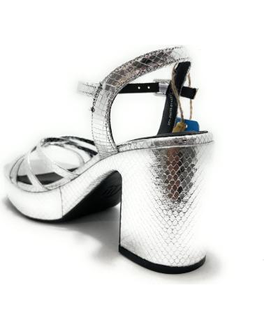 Sandali MTNG  per Donna SANDALIAS MUSTANG TACON TIRAS SERPIENTE  PLATEADO