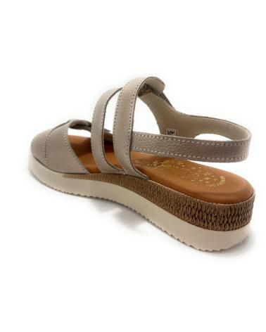 Sandales DUENDY  pour Femme SANDALIAS MUJER PIEL ANATOMICOS PEGUE  PLATEADO