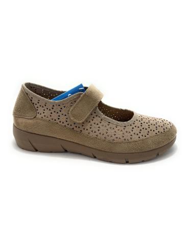 Sapatos TUPIE  de Mulher ZAPATOS MUJER MERCEDITAS PICADAS CONFORT  BEIGE