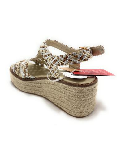 Sandali XTI  per Donna SANDALIAS MUJER TRENZADA PISO CUNA Y  AMARILLO
