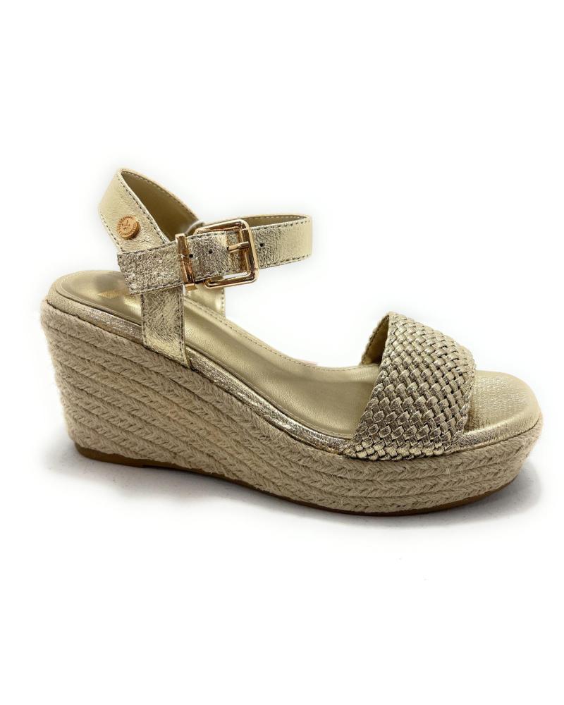 Woman Sandals XTI SANDALIA CUNA PISO CUERDA CON HEBILL  AMARILLO