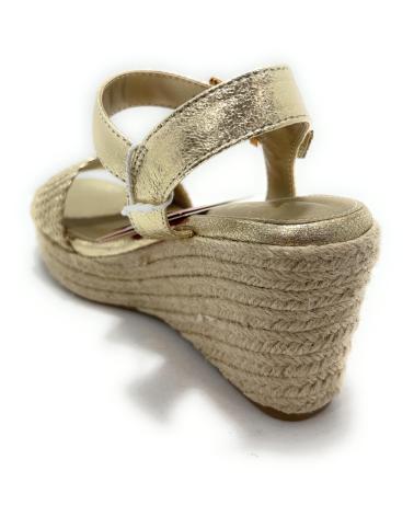Woman Sandals XTI SANDALIA CUNA PISO CUERDA CON HEBILL  AMARILLO