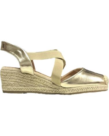 Sandales CALZADOMANIA  pour Femme SANDALIA DE CUNA ELASTICA CRUZADA  ORO