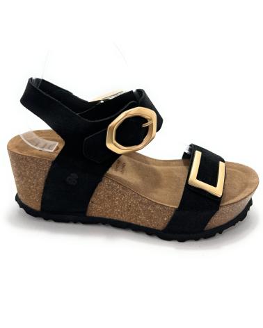 Sandali YOKONO  per Donna SANDALIAS PIEL CUNA ALTA HEBILLAS  NEGRO