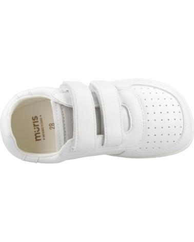 Sneaker MURIS  für Mädchen und Junge ZAPATILLAS NINO MODELO PETRA COLOR BLANCO  WHITE