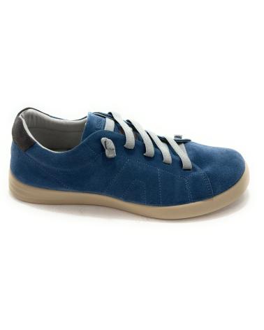 Zapatos SEVA  de Hombre ZAPATOS CASUAL CABALLERO PIEL SERRAJE EL  AZUL