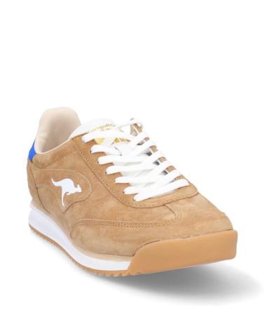 Zapatos KANGAROOS  de Hombre DEPORTIVAS DE HOMBRE K89-7  ANTE BEIGEANTE BEIGE