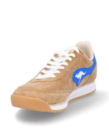 Zapatos KANGAROOS  de Hombre DEPORTIVAS DE HOMBRE K89-7  ANTE BEIGEANTE BEIGE