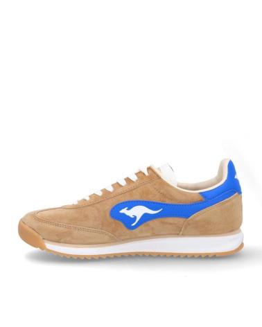 Zapatos KANGAROOS  de Hombre DEPORTIVAS DE HOMBRE K89-7  ANTE BEIGEANTE BEIGE