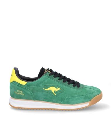 Zapatillas deporte KANGAROOS  de Hombre DEPORTIVAS DE HOMBRE K89-6  ANTE VERDEANTE VERDE