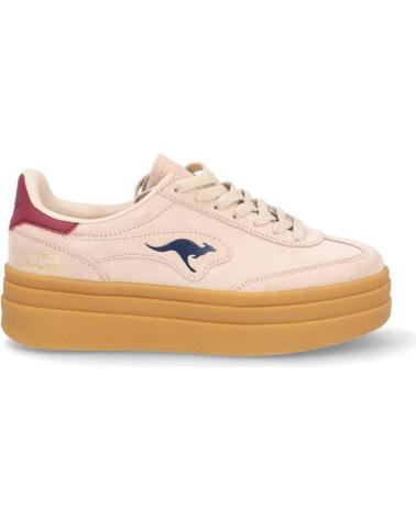 Zapatillas deporte KANGAROOS  de Mujer DEPORTIVAS DE MUJER K171-3  ANTE BEIGEANTE BEIGE