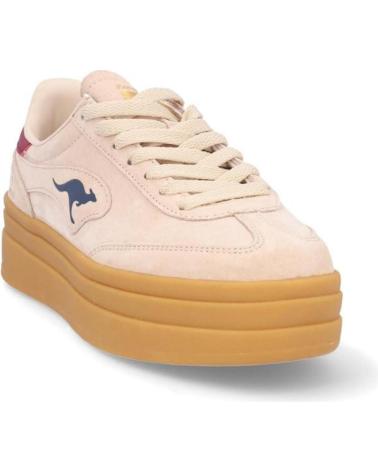Zapatillas deporte KANGAROOS  de Mujer DEPORTIVAS DE MUJER K171-3  ANTE BEIGEANTE BEIGE