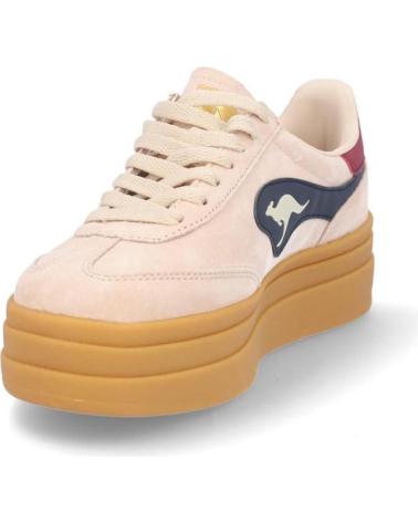 Zapatillas deporte KANGAROOS  de Mujer DEPORTIVAS DE MUJER K171-3  ANTE BEIGEANTE BEIGE