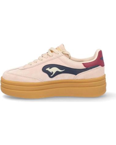 Zapatillas deporte KANGAROOS  de Mujer DEPORTIVAS DE MUJER K171-3  ANTE BEIGEANTE BEIGE