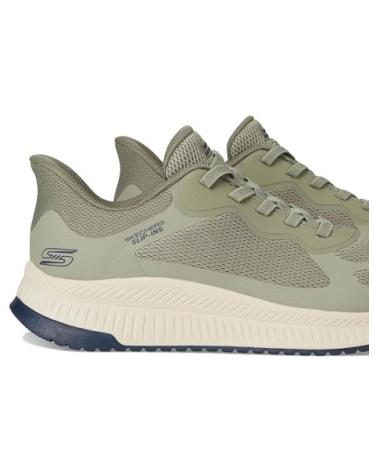 SKECHERS ZAPATILLAS HOMBRE MODELO BOBS SQUAD 4 COLOR VERDE OLV