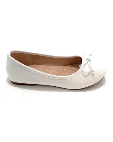 Zapatos BUBBLE BOBBLE  de Hombre MANOLETINAS NINA BASICA LAZO  BLANCO