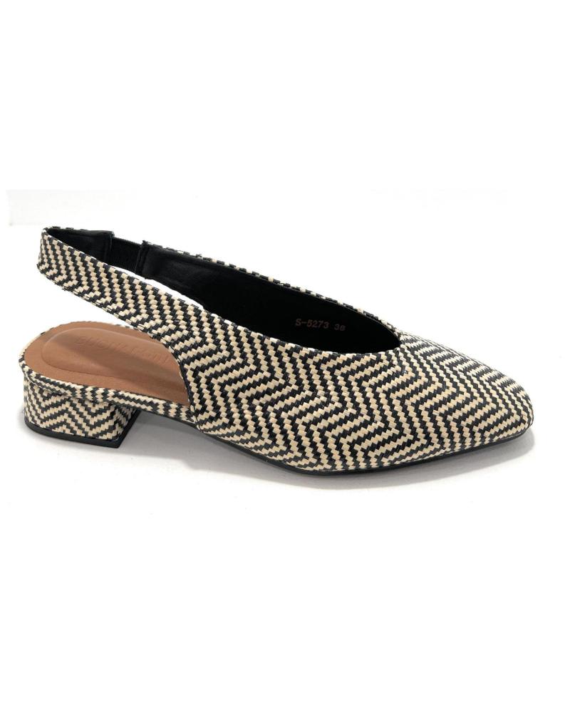 Sandali BUONAROTTI  per Donna ZAPATOS SALON TACON BAJO COMBI  NEGRO